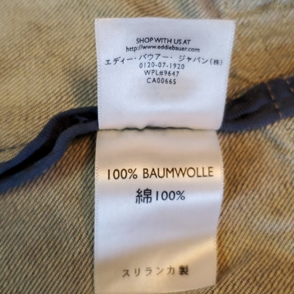EDDIE BAUER Jean Denim Jacket Blue Size Medium - Picture 14 of 15